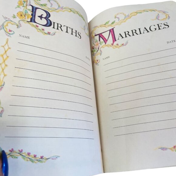 Holy Bible Large Print Black Pleather Cover Gold Gilded Edges 9 1/2x 2" x 6 1/2" - Picture 9 of 13